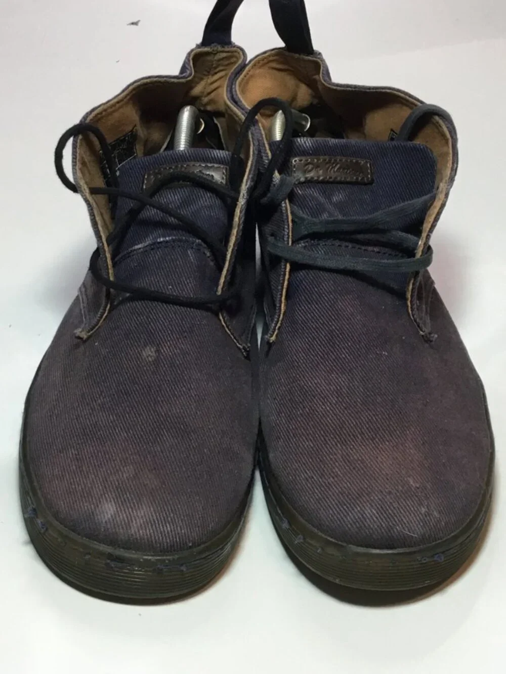 Dr. Martens Boots Men's 11M Blue Mayport Canvas Desert Lace Up Ankle Cut